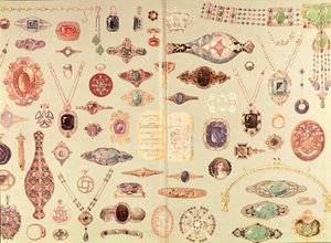 Jewellery from the Tiffany Catalogue, 1890 by American School